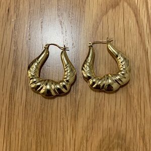 10K Gold Bamboo earrings